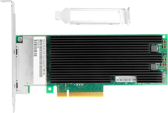Alt view image 3 of 5 - Euqvos PCIe Ethernet Network Card for Intel X710-T4 XL710BM1 Chipset PCIe 3.0 X8 10Gb 4 Port RJ45 LAN Card Support Windows Server/Windows/Linux/VMware/ESX