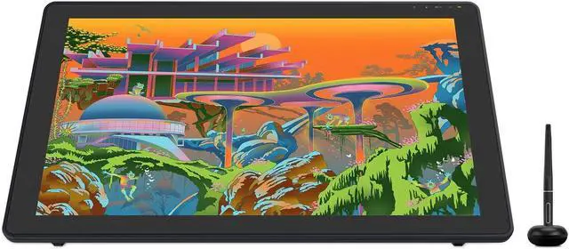 Alt view image 2 of 5 - HUION Kamvas 22 Plus Graphics Drawing Tablet with Screen and Single Monitor Arm