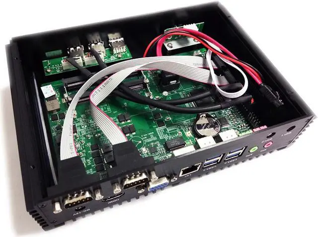 Alt view image 5 of 5 - KINGDEL Fanless Mini PC, i7 Core 8th Gen. CPU with 16GB DDR4 RAM+1TB NMMe SSD, HD Port, VGA, 2xCOM RS232, WF+BT 4.2, Full Metal Case, Silent Working