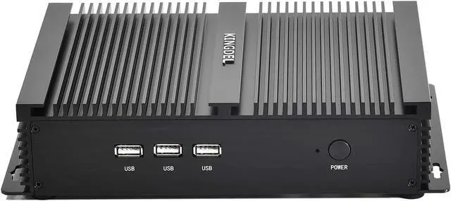 Alt view image 2 of 5 - KINGDEL Fanless Mini PC, i7 Core 8th Gen. CPU with 16GB DDR4 RAM+1TB NMMe SSD, HD Port, VGA, 2xCOM RS232, WF+BT 4.2, Full Metal Case, Silent Working