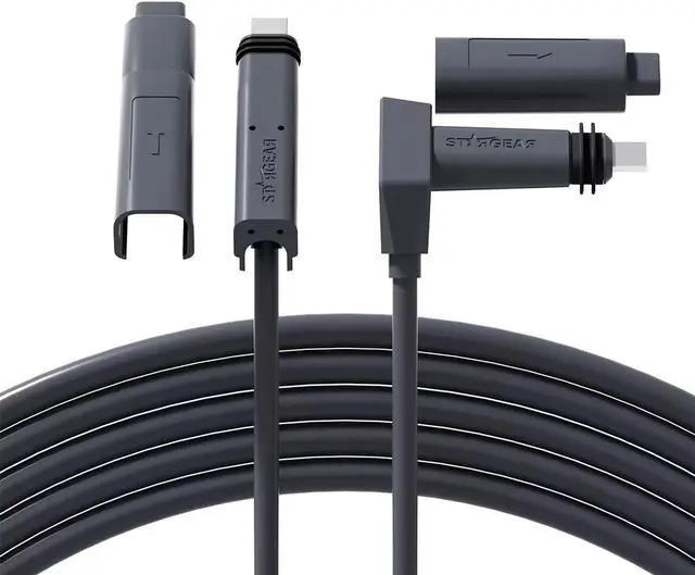Main image of Klutchtech Starlink Cable 300FT Replacement Cable for Starlink Standard Actuated Gen 2, Starlink Cable Extension V2 with End Caps Starlink Accessories Waterproof Gray (300FT/91M)