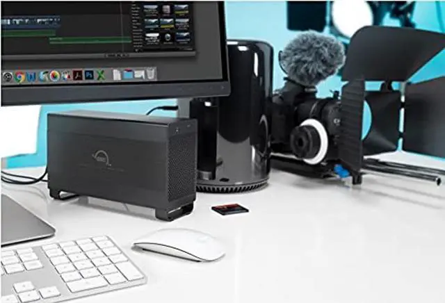 Alt view image 3 of 3 - OWC 12TB Mercury Elite Pro Dual Thunderbolt 2/USB3 Raid Solution Enclosure