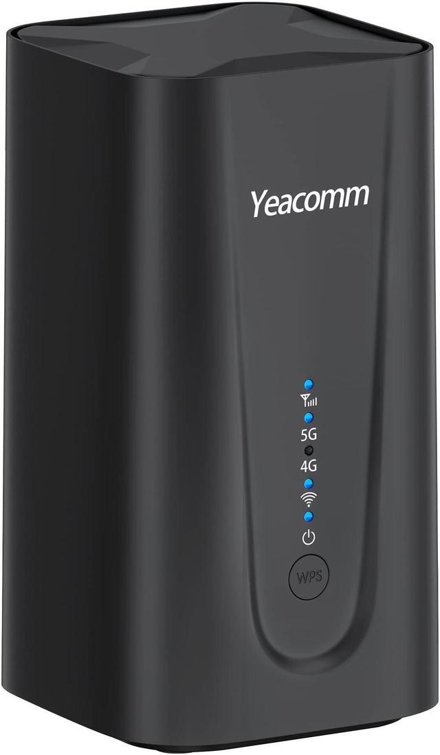 Yeacomm 5G Router AX3600 WiFi-6 Modem with Sim Card Slot,NR NSA/SA 5G  Cellular Router Up to 4.67Gbps,Dual Band Gigabit Wireless 5G CPE & LTE  Cat20 