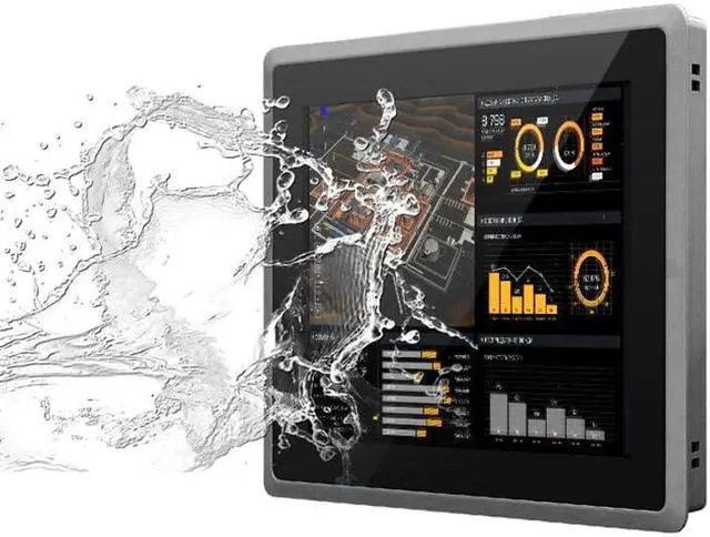 Alt view image 5 of 5 - SunKol 15 inch Industrial Embedded Panel PC, 10 Point Capacitive Industrial Touch Screen Panel Computer, 2xUSB3.0,HDMI,2xRS232,2xLAN (I3-7100U, 8GB RAM 256GB SSD)