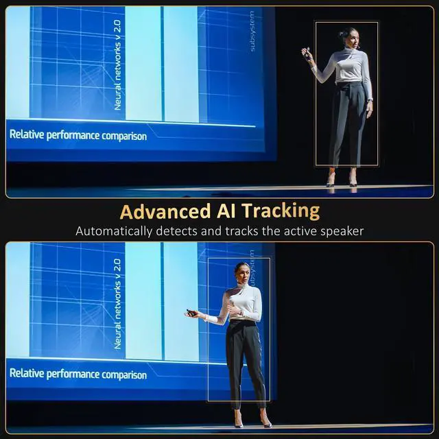 Alt view image 3 of 5 - NexiGo PTZ Camera 20X Optical Zoom with PoE HDMI/3G-SDI/USB/LAN IP Streaming Outputs, Auto AI Tracking for Video Conferencing Live Streaming Meeting Church Services Worship Skype Zoom Teams OBS