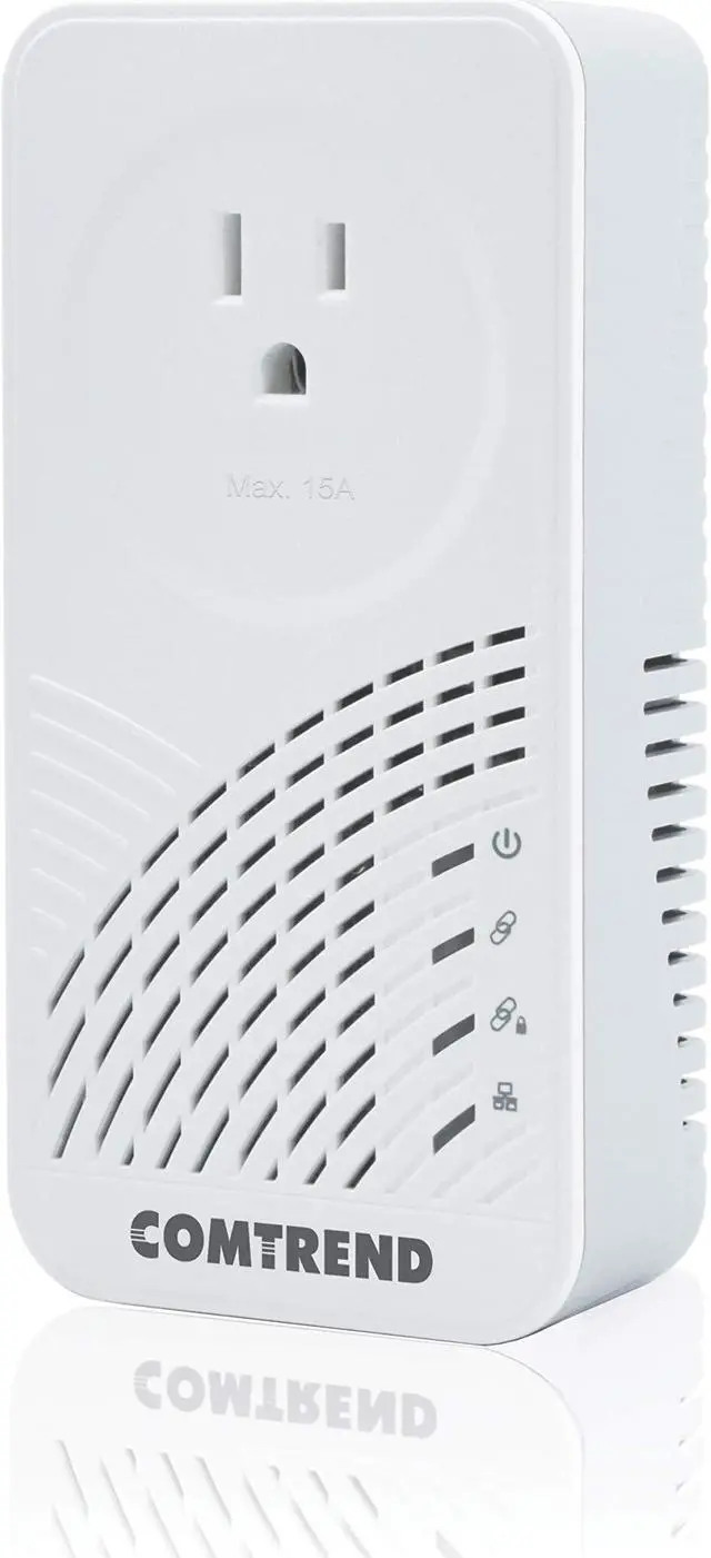 Main image of Comtrend G.hn Powerline Adapter with Pass-Through Outlet - Ultra-Fast Wired Connection to Remote Sports - Enhances Streaming & Video Quality - Alternative to WiFi - Single Device (PG-9182PT)