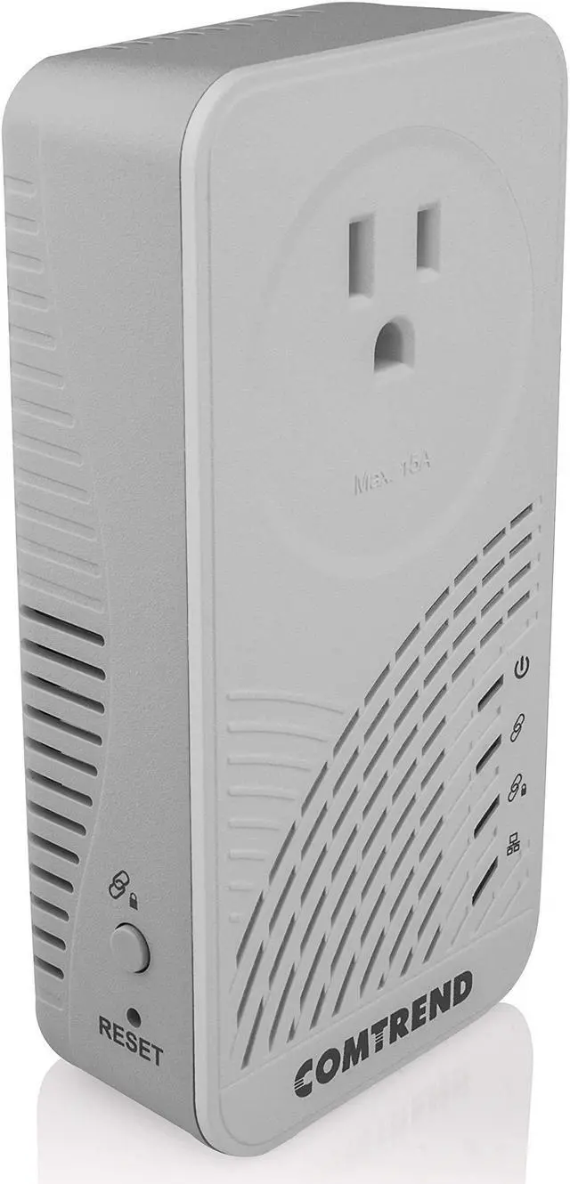 Alt view image 4 of 4 - Comtrend G.hn Powerline Adapter with Pass-Through Outlet - Ultra-Fast Wired Connection to Remote Sports - Enhances Streaming & Video Quality - Alternative to WiFi - Single Device (PG-9182PT)
