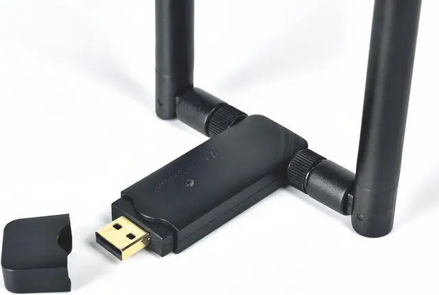 Alt view image 2 of 5 - Panda Wireless® PAU0D AC1200 Wireless AC USB Adapter w/Dual Antennas - Windows 7/8/10/11/2019/2022, Zorin, MXLinux, Mint, Ubuntu, Fedora, openSUSE, Rocky, Kali Linux and Raspbian