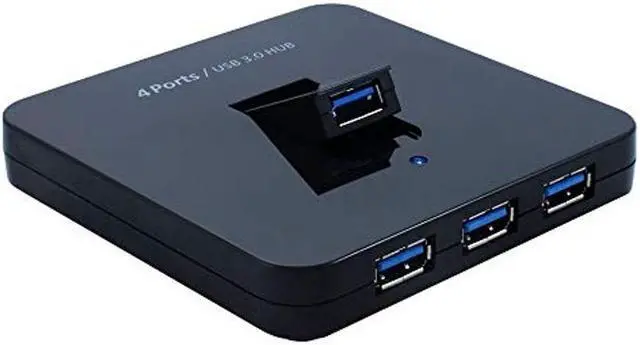 Main image of SEDNA - 4 Ports USB 3.0 Hub - 1 Vertical Foldable Port and BC 1.2 Charging Port - Black