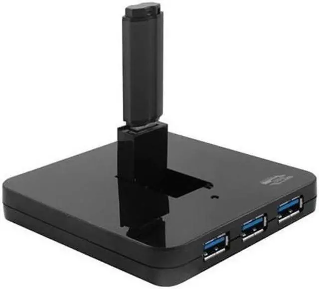 Alt view image 3 of 5 - SEDNA - 4 Ports USB 3.0 Hub - 1 Vertical Foldable Port and BC 1.2 Charging Port - Black