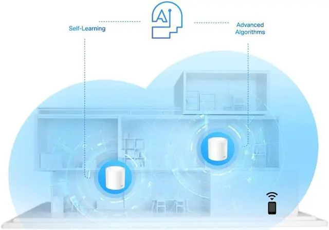 Alt view image 4 of 5 - Extensor TP-Link AX1800 Whole-Home MESH