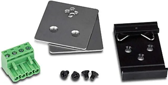 Alt view image 4 of 5 - TRENDnet Industrial Gigabit UPoE Splitter, Dual DC Power Outputs, DIN-Rail or Wall-Mountable, Adjustable Voltage Output, TI-SG104,Black