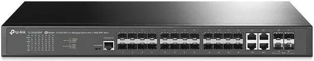 Alt view image 2 of 3 - TP-Link TL-SG3428XF | 24 Port SFP Enterprise Level Switch | L2+ Smart Managed | Omada SDN Integrated | IPv6 | Static Routing | L2/L3/L4 QoS, IGMP & LAG