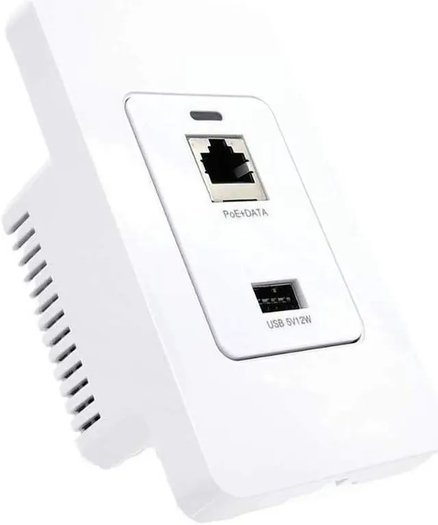 Main image of PoE Texas Gigabit PoE Splitter in-Wall USB Charging Port - Fast 5V USB Charging and RJ45 Power Over Ethernet Output for WiFi Internet Router, Camera, Phone Network