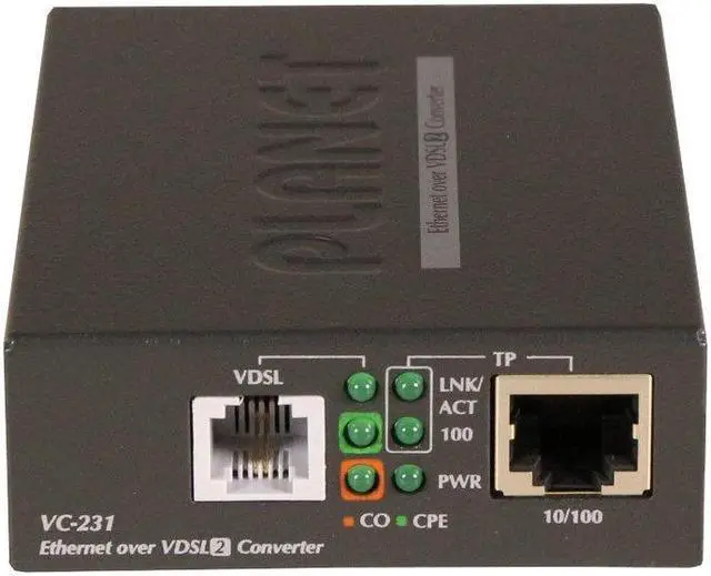 Alt view image 2 of 5 - VC-231 Single port 100/100 Mbps Ethernet to VDSL2 Converter - 30a profile