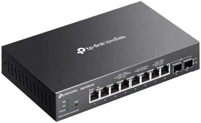 Alt view image 2 of 4 - SG2210XMP-M2 Omada 8-Port 2.5GBASE-T and 2-Port 10GE SFP+ Smart Switch with 8-Port PoE+