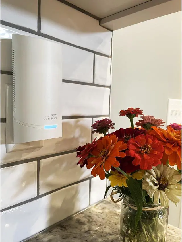 Alt view image 3 of 5 - ARRIS Surfboard mAX W122 Mesh WiFi 6 System, AX6600 Speeds up to 6.6 Gbps, Coverage 5,500 sq ft, Wall-Plug Satellite, Alexa Support