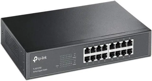 Main image of Gigabit Desktop Switch 16port 16/10/100/1000m & Metal Case