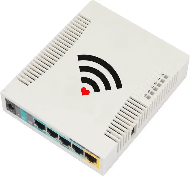 Alt view image 5 of 5 - Mikrotik RouterBOARD 951Ui-2HnD RB951Ui-2HnD 2.4Ghz Wrls AP 1000mW 5x10/100 OSL4