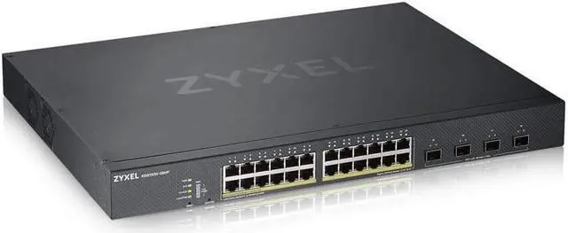 Alt view image 2 of 4 - ZYXEL 28-Port PoE Switch Gigabit Ethernet Smart (XGS1930-28HPV2) - Managed, with 24x PoE+ @ 375W, 4x 10G SFP+, Optional Nebula Cloud Management, Rackmount, Limited Lifetime Protection