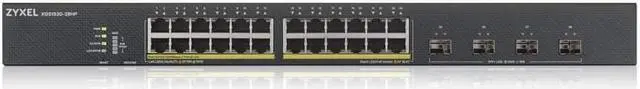 Alt view image 3 of 4 - ZYXEL 28-Port PoE Switch Gigabit Ethernet Smart (XGS1930-28HPV2) - Managed, with 24x PoE+ @ 375W, 4x 10G SFP+, Optional Nebula Cloud Management, Rackmount, Limited Lifetime Protection