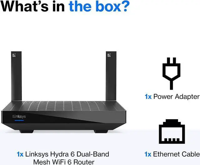 Alt view image 5 of 5 - Linksys MR20EC | Dual-Band Mesh WIFI 6 Router | 3.0 (AX3000) Speeds | Connect 25+ Devices | 2,000 Sq Ft Coverage | 18 Month Warranty