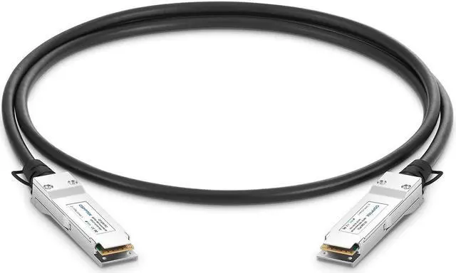 Main image of 100G QSFP28 DAC Patch Cable, 0.5M (1.64ft) QSFP28 to QSFP28, Passive Direct Attach Copper Twinax Cable Compatible with Cisco QSFP-100G-CU0.5M, Fortinet and More