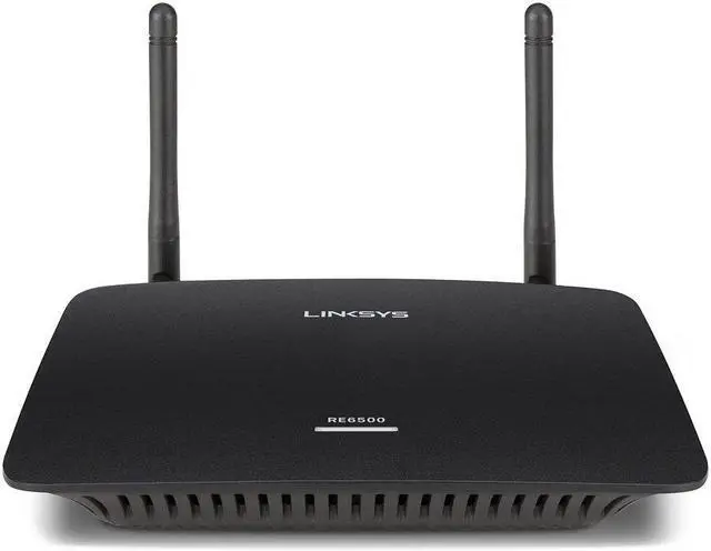 Main image of Linksys RE6500: AC1200, Dual-Band Wi-Fi Extender, Internet Booster, 4 Gigabit Ethernet Ports, Uninterrupted Streaming and Gaming (Black)