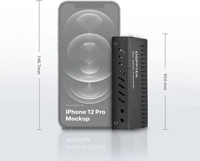 Alt view image 5 of 5 - SFP+ Media Converter, Mini Unmanaged 1x 10GBase-X to 1x 10GBase-X 2X Open SFP+ Slots, 10Gigabit 10G SFP+ to SFP+ Fiber to Fiber Media Converter, DC 5~12V, Without Transceivers