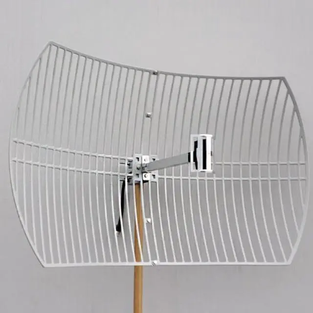 Alt view image 2 of 5 - Premiertek Outdoor 2.4GHz 24DBI Directional High-Gain N-Type Female Aluminum Die Cast Grid Parabolic Antenna (ANT-GRID-24DBI)