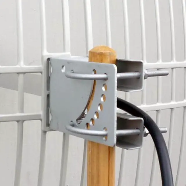 Alt view image 4 of 5 - Premiertek Outdoor 2.4GHz 24DBI Directional High-Gain N-Type Female Aluminum Die Cast Grid Parabolic Antenna (ANT-GRID-24DBI)