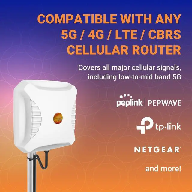 Alt view image 2 of 4 - Poynting XPOL-2-5G (No T-Mobile) Directional Cellular Antenna | 2X2 MIMO | 4G/LTE 5G | 698-3800 MHz | 11dBi | N-Connector
