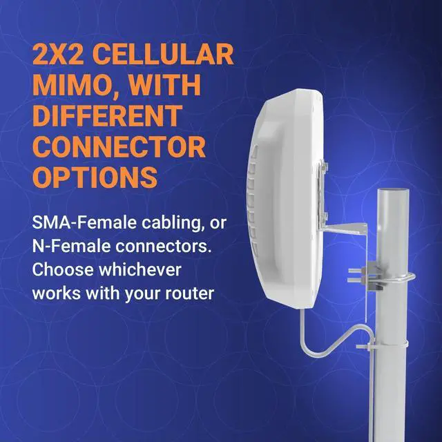 Alt view image 3 of 4 - Poynting XPOL-2-5G (No T-Mobile) Directional Cellular Antenna | 2X2 MIMO | 4G/LTE 5G | 698-3800 MHz | 11dBi | N-Connector