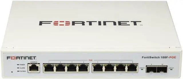 Main image of Fortinet FortiSwitch - 108F-POE L2+ Management Switch with 65W PoE (FS-108F-POE)