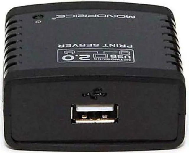 Alt view image 4 of 5 - Monoprice Networking USB 2.0 Print Server (5342)