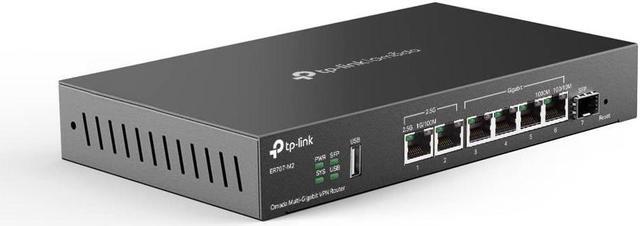 Alt view image 2 of 3 - TP-Link ER707-M2 | Omada Multi-Gigabit VPN Router | Dual 2.5Gig WAN Ports | High Network Capacity | SPI Firewall | Omada SDN Integrated | Load Balance | Lightning Protection