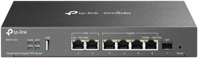 Main image of TP-Link ER707-M2 | Omada Multi-Gigabit VPN Router | Dual 2.5Gig WAN Ports | High Network Capacity | SPI Firewall | Omada SDN Integrated | Load Balance | Lightning Protection