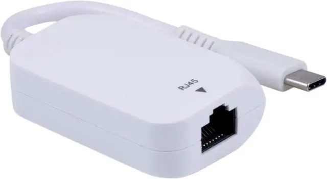 Main image of Ativa® USB Type-C-To-Ethernet Adapter Cable, 4.7", White, 41510