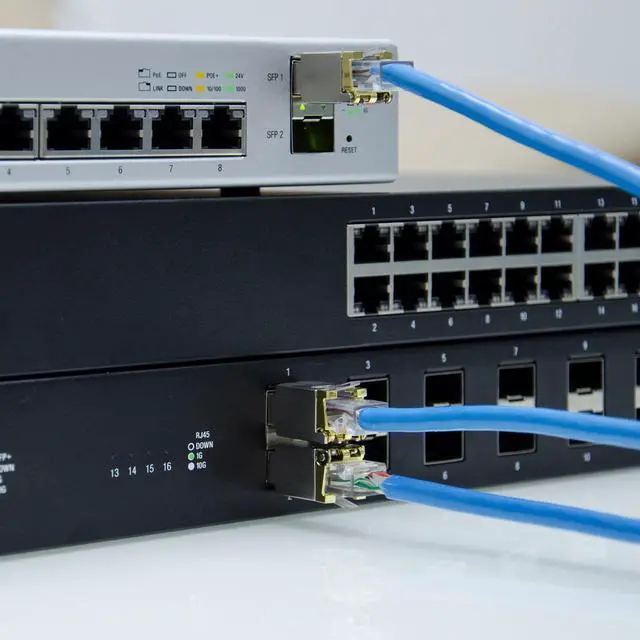 Alt view image 3 of 5 - 6COM 1.25G/2.5G/5G/10GBase-T SFP+ Transceiver, 10G SFP+ to RJ45 Copper Module, CAT.6a/7, up to 30 Meters, for Cisco SFP-10G-T-S, Ubiquiti uacc-cm-rj45-mg, D-Link, Supermicro, MikroTik S+RJ10 and More