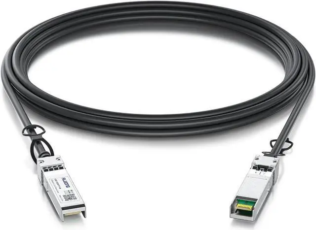 Alt view image 3 of 5 - 4-Pack 1m/3.28ft 10G Direct Attach Copper Cable, SFP+ Passive Twinax DAC Cable for Cisco SFP-H10GB-CU1M, Ubiquiti, Arista, D-Link, Huawei, Intel, Meraki, Mikrotik, Netgear, TP-Link etc.