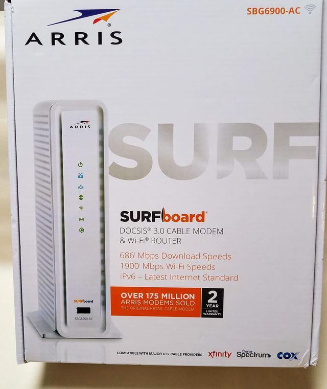 ARRIS Surfboard Cable Modem & Wi-Fi Internet Router Model factory SBG6900-AC