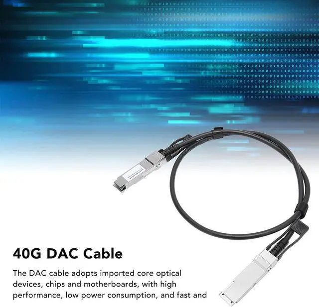 Alt view image 3 of 5 - 40Gbps SFP DAC Cable, QSFP to QSFP Active Cable for for, for H3C, for Juniper, for for ZTE, for for Entel, for Extreme and Others, 1m/3.28ft
