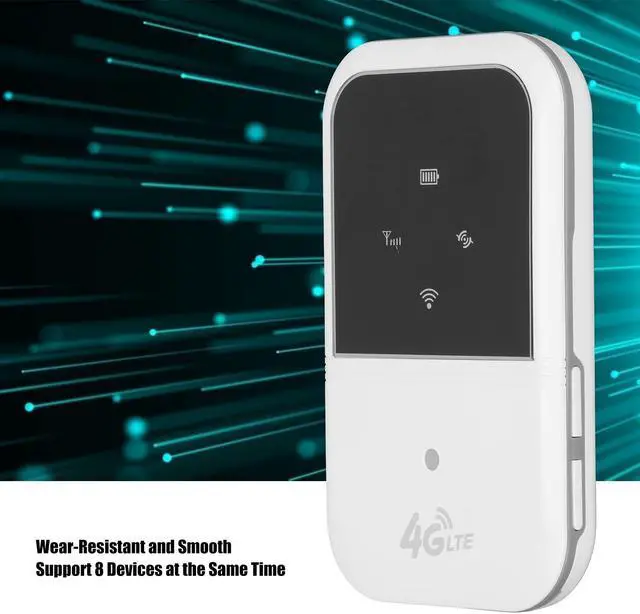 Alt view image 3 of 5 - Portable Router Hotspot,M80 Mobile Hotspot 150mbps Portable Mini 4G LTE Router Support B1/3/5/8/38/39/40/41 M80(White)