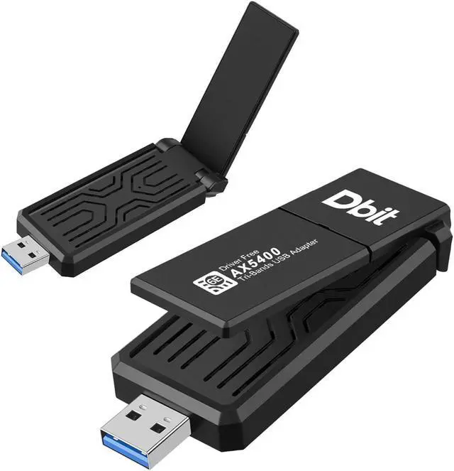Main image of DBIT WiFi6E USB 3.0 WiFi Adapter for PC, AX5400M 802.11AX, Tri-Band 6GHz/5GHz/2.4GHz, WPA3, Wireless USB WiFi Dongle Network Adapter for PC Laptop, Only Compatible with Windows 11/10