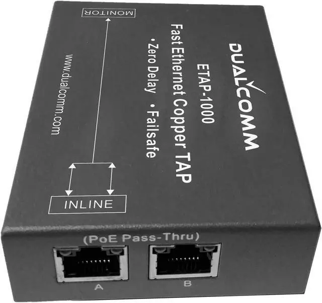 Alt view image 2 of 3 - Dualcomm ETAP-1000 Zero-Delay Fast Ethernet Copper Tap