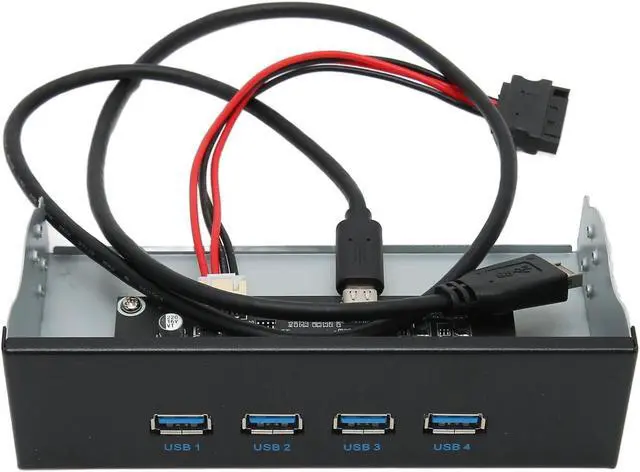 Main image of USB 3.2 Front Panel, 4 Ports 5.25inch Internal Optical Drive Front Panel USB Hub, up to 10Gbps, for Win 7/8/10/2003, for OS X Laptop, for Linux (Optical Drive 4USB Type E)