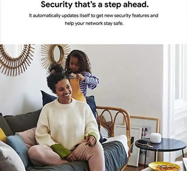 Alt view image 5 of 5 - Google Nest Wifi - AC2200 - Mesh WiFi System - Wifi Router - 2200 Sq Ft Coverage - 1 pack