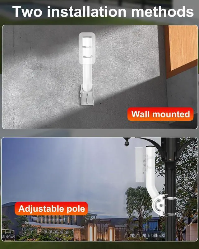 Alt view image 3 of 5 - Wireless Bridge Bracket Mount - 12" Outdoor Antenna Pole & Wall Mounting Brackets Mast Kit for Network Bridges, CPE, TV Antennas, Access Point, AP, WiFi Extender 2 Pack