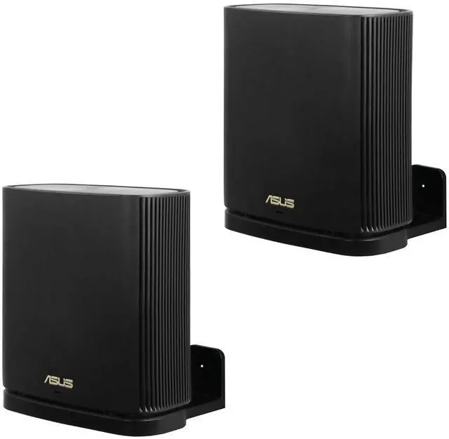 Main image of Wall Mount Holder for ASUS ZenWiFi AX Whole-Home Tri-Band Mesh WiFi 6 System (XT8)(CT8)(XT9),Simple and Sturdy Wall Mount Holder Stand Bracket by HOLACA (2 Pack, Black)