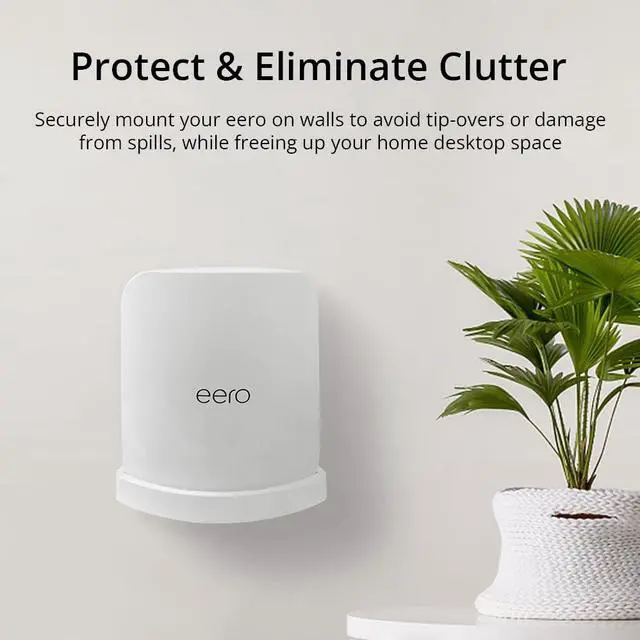 Alt view image 5 of 5 - Holicfun Wall Mount for eero Max 7, 2-Pack
